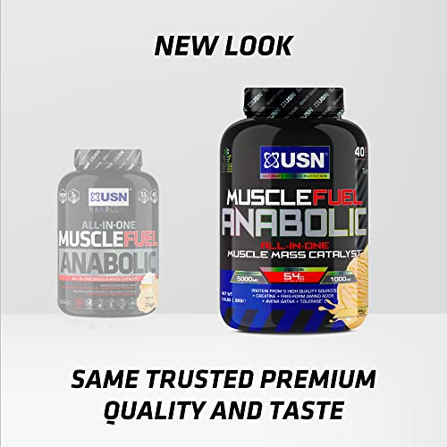 USN Muscle Fuel Anabolic Banana All-in-one Protein Powder Shake (2kg): Workout-Boosting USNAu supplements