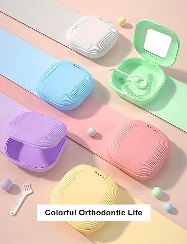 HEMILAB® Retainer Case, Slim Aligner Case with Vent Holes, Compatible with Invisalign HEMILABUS supplements