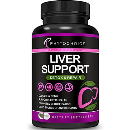 Liver Cleanse Detox & Repair All-in-One Liver Health Support Supplement-Herbal Complex PHYTOCHOICEUS supplements