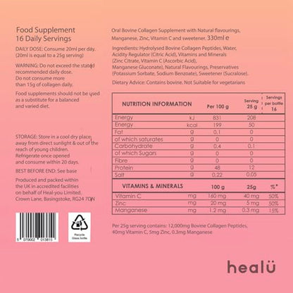 Collagen Supplements for Women, Highest-Dose 12000mg Liquid Collagen Peptides, Bovine Collagen HealuUS supplements