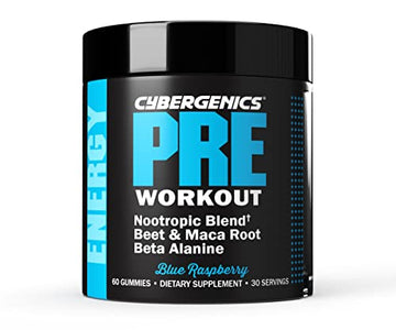 Cybergenics Pre Workout Gummies, Supports Energy Levels, Boosts Performance CybergenicsAu supplements