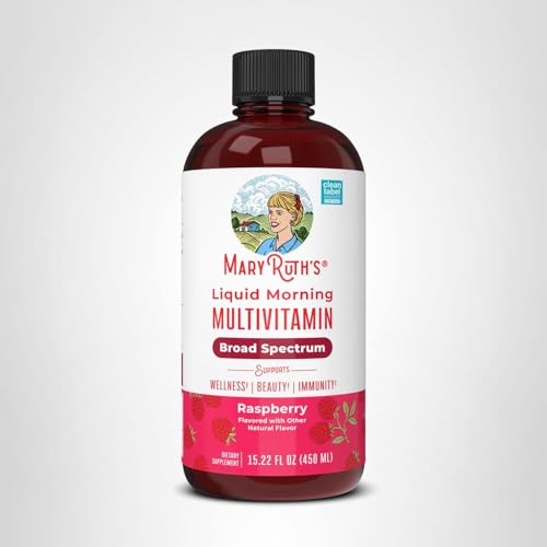 MARYRUTH'S Multivitamin for Women, Men & Kids | Liquid Morning Multivitamin | Vitamin A C D E B6 B12 Biotin Zinc MARYRUTH'SUS supplements