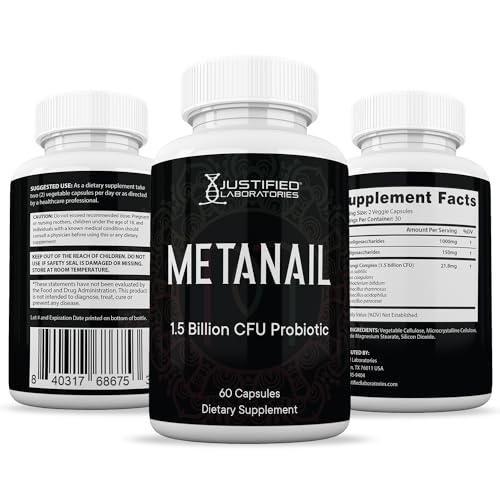 Justified Laboratories (2 Pack) Metanail 1.5 Billion CFU Probiotic Nail Support 120 Capsules Justified LaboratoriesUS supplements