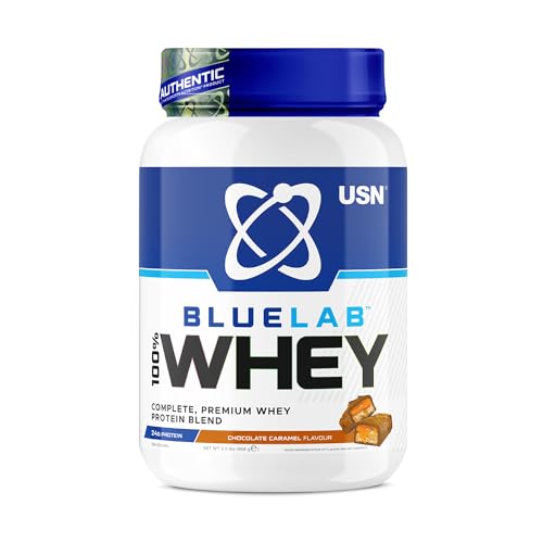 USN Blue Lab Whey Protein Powder: Chocolate Caramel - Whey Protein 2kg - Post-Workout USNAu supplements