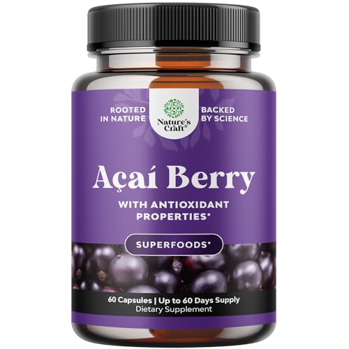 Natural Acai Berry Weight Loss Supplement Detox Products Antioxidant Superfood Natures CraftUS supplements