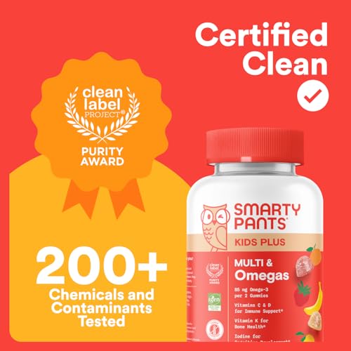 SmartyPants Kids Multivitamin Gummies - Improved Formula: Omega 3 (DHA/EPA), Vitamins D3, C, B12, B6, Vitamin A, K & Zinc SmartyPantsAu supplements