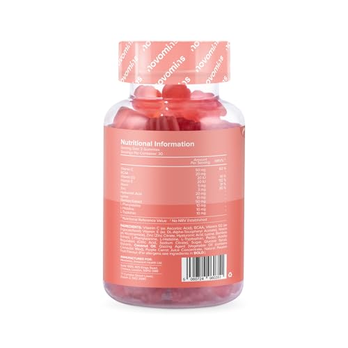 Vegan Collagen Gummies – Advanced Superfood Blend – Vegan Collagen Alternative for Women and Men – Infused with Vitamin C novominsAu supplements