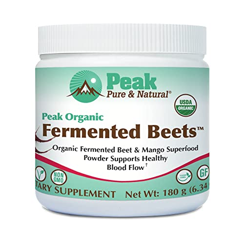 Peak Pure & Natural Peak Organic Fermented Beets - Organic Fermented Beet Powder Peak Pure & NaturalUS supplements