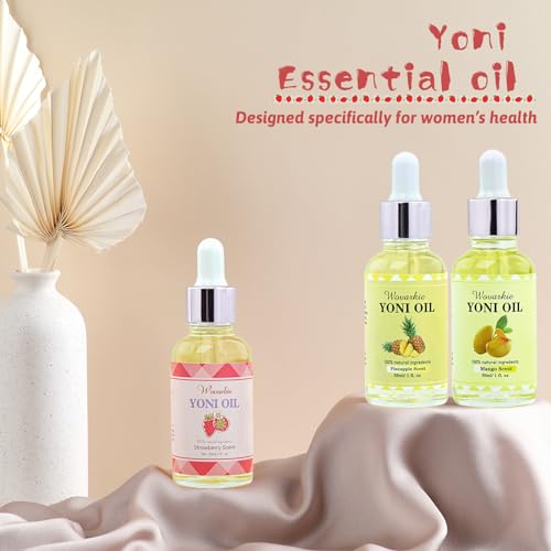 3 Packs Yoni Oil for Women, 100% Natural Feminine Oil Intimate Deodorant for Women, Eliminates Odor WovarkieAu supplements