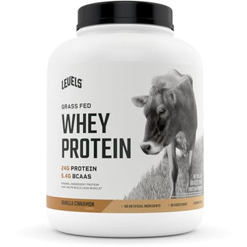 Levels Grass Fed 100% Whey Protein, No Hormones, Vanilla Cinnamon, 5LB Levels NutritionUS supplements