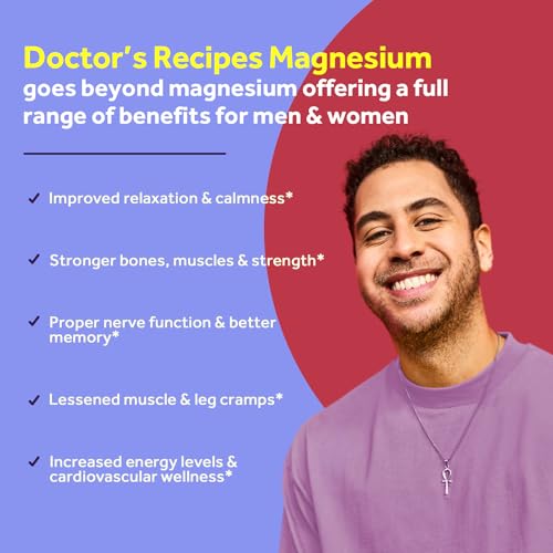 Doctor's Recipes Magnesium Glycinate for Men & Women, 100mg Elemental Mag, 90 Caps Doctor's RecipesAu supplements
