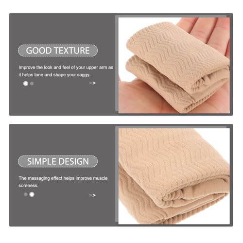 Healifty upper arm sleeves 1 Pair Elastic Compression Arm Sleeves Slimming Improve Shaper HealiftyUS supplements