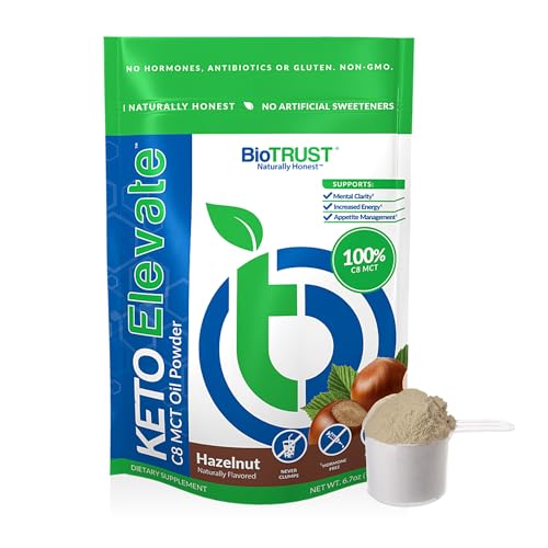 BioTrust Keto Elevate – Pure C8 MCT Oil Powder – Ketogenic Diet Supplement BioTrustUS supplements