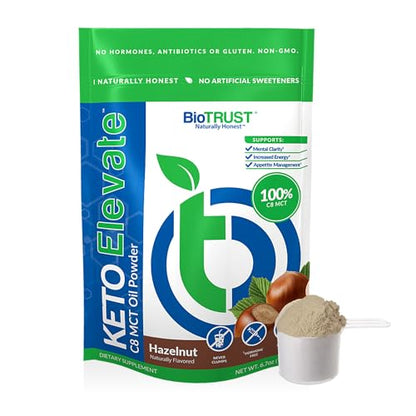 BioTrust Keto Elevate – Pure C8 MCT Oil Powder – Ketogenic Diet Supplement BioTrustUS supplements