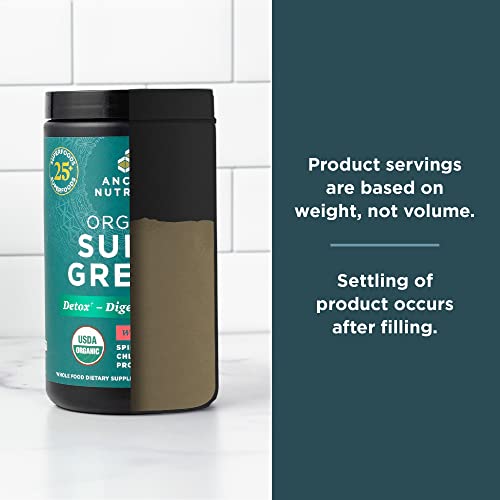 Ancient Nutrition Organic Watermelon Supergreens, 8.82 OZ Ancient NutritionUS supplements