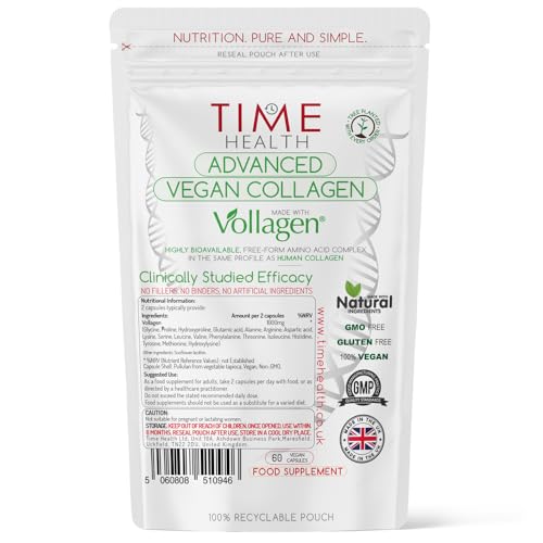 Vollagen® Advanced Vegan Collagen - 18 Amino Acid Complex in Ratio of Collagen Time HealthUS supplements