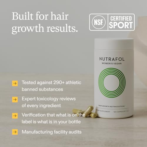 Nutrafol Women's Hair Growth Supplements, For Women 18-44 Years Old, Clinically Tested for Visibly Thicker, Stronger Hair, 100% Vegan Ingredients, NutrafolUS supplements