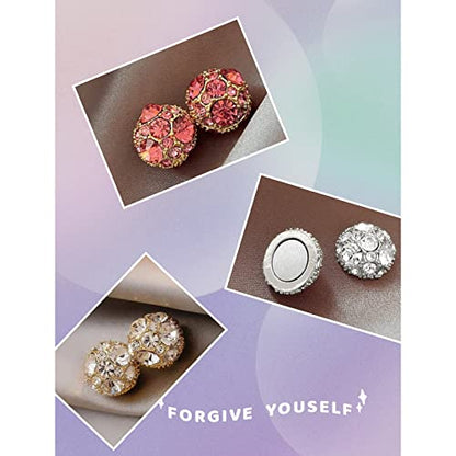 Dorina Ear Acupressure Magnetherapy Detoxi Earrings Set,Magnetic Lymphatic Cubic Zirconia AtiptuUS supplements