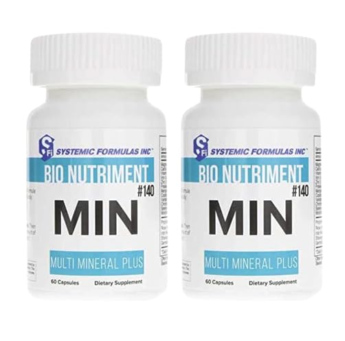 Systemic Formulas MIN Multi Mineral Plus - 60 Capsules (Pack of 2) Comprehensive Mineral Support for Wellness - Balanced Blend, Essential Nutrients GenericAu supplements