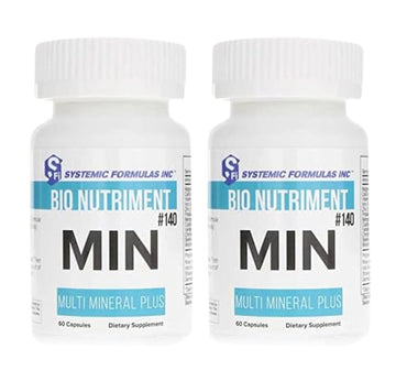 Systemic Formulas MIN Multi Mineral Plus - 60 Capsules (Pack of 2) Comprehensive Mineral Support for Wellness - Balanced Blend, Essential Nutrients GenericAu supplements