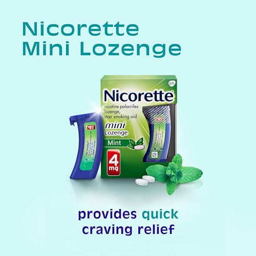 Nicorette 4 mg Mini Nicotine Lozenges to Quit Smoking - Mint Flavored Stop NicoretteAu supplements