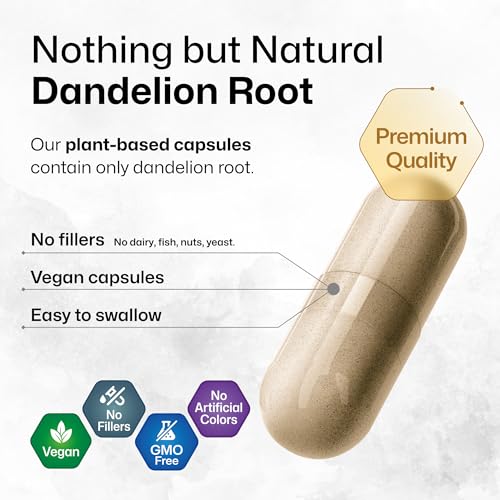 BIO KRAUTER Dandelion Root Capsules - Organic Dandelion Root Supplement - Vegan BIO KRAUTERUS supplements