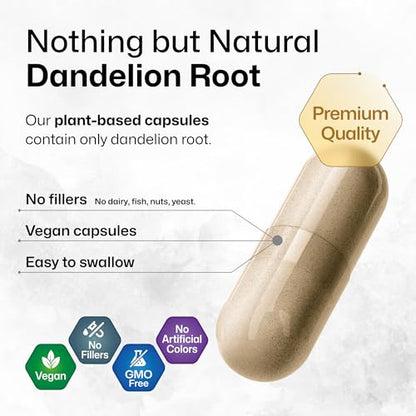 BIO KRAUTER Dandelion Root Capsules - Organic Dandelion Root Supplement - Vegan BIO KRAUTERUS supplements