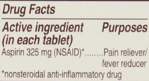 Genuine Bayer Aspirin 325mg Tablets, 50-Count (Pack of 2) BayerAu supplements