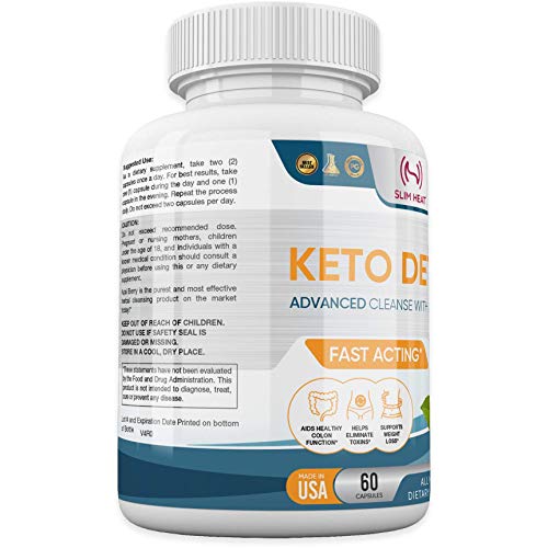 Advanced Keto Colon Cleanser & Detox for Weight Loss - Aids Healthy Colon Function Slim HeatAu supplements