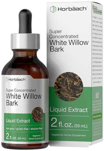 White Willow Bark Extract | 2 fl oz | Alcohol Free Liquid Tincture | Super Concentrated HorbäachUS supplements