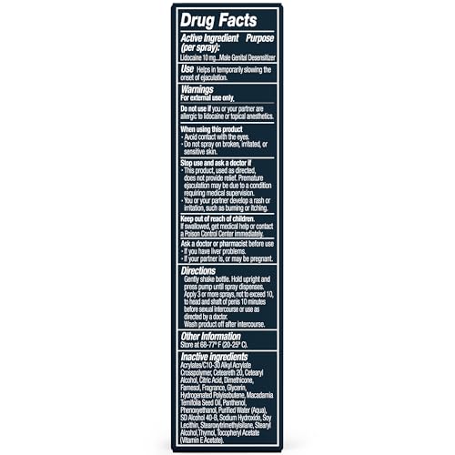 Promescent Desensitizing Delay Spray for Men Clinically Proven to Help You Last Longer in Bed - Better Maximized Sensation + Prolonged Climax for Him,7.4ml PromescentAu supplements