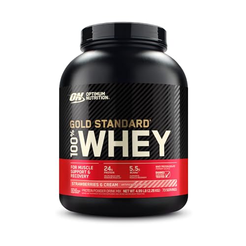 Optimum Nutrition Gold Standard 100% Whey Protein Powder, Strawberries & Cream Optimum NutritionUS supplements