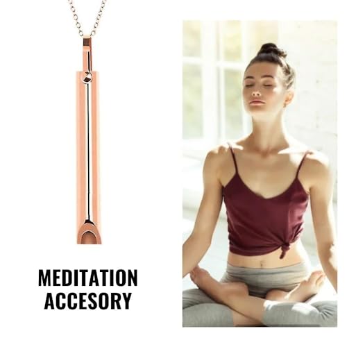 Mariscal Anxiety Breathing Necklace - Rose Gold Anti Anxiety Necklace Breathing for Women and Men Mariscal StoreAu supplements