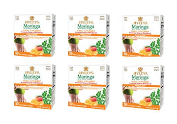 Hyleys Tea Moringa Oleifera with Mango Flavor - 50 Tea Bags (6 Pack - 300 Tea Bags total) (Miracle Tree Tea) HYLEYSUS supplements