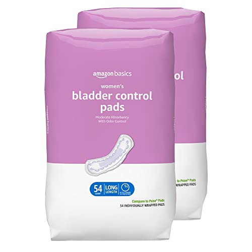 Amazon Basics Incontinence, Bladder Control Pads for Women, Moderate Amazon BasicsUS supplements