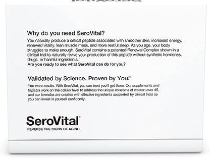 Sero-Vital Renewal Complex - Reverse The Signs of Aging - Clinically Tested to Increase Human Growth SerovitalUS supplements