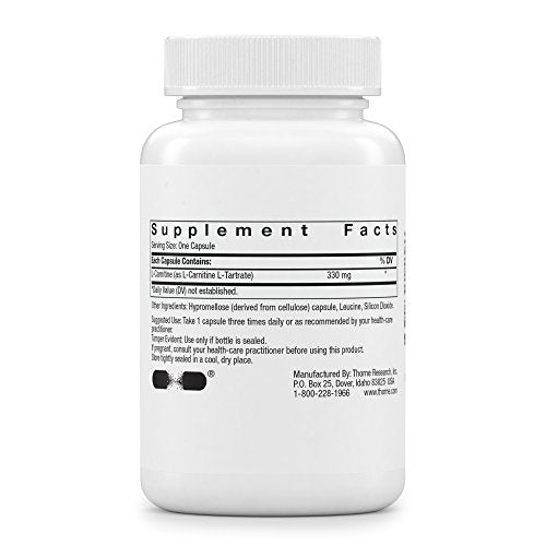 Thorne L-Carnitine - Amino Acid Supplement to Support Energy Production - 60 Capsules ThorneAu supplements