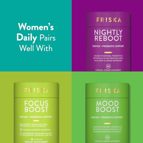 FRISKA Women’s Daily Digestive Enzyme and Probiotics Supplement, Advanced FR!SKAAu supplements