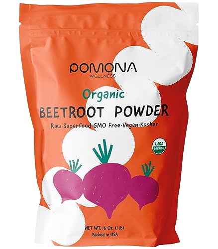 Pomona Wellness Organic Beetroot Powder, Superfood, Raw, Vegan & Non-GMO Pomona WellnessUS supplements