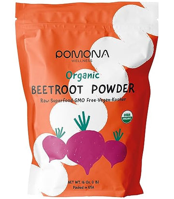 Pomona Wellness Organic Beetroot Powder, Superfood, Raw, Vegan & Non-GMO Pomona WellnessAu supplements