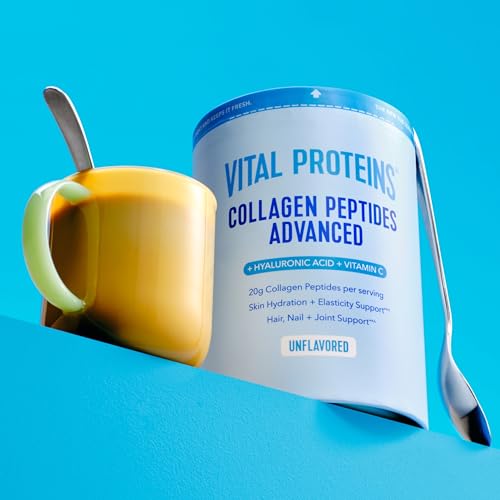 Vital Proteins Collagen Peptides Powder Advanced with Hyaluronic Acid & Vitamin C, Collagen Supplements, Unflavored, 12 Servings Vital ProteinsAu supplements