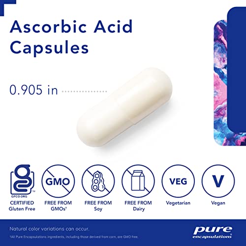 Pure Encapsulations Ascorbic Acid Capsules, 90 Capsules Pure EncapsulationsUS supplements