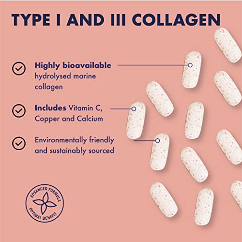Higher Nature - Collagen Tablets - Hydrolysed Marine Collagen - Vitamin C - Calcium for Bone Support HIGHER NATUREAu supplements