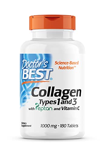 Doctor's Best, Collagen Types 1 and 3, Peptane & Vitamin C, 1,000mg, 180 Tablets Doctor's BESTAu supplements