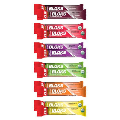CLIF BLOKS - Energy Chews - Variety Pack - Non-GMO - Plant Based Clif BarUS supplements