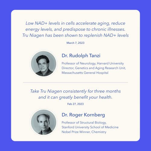 TRU NIAGEN - Patented Nicotinamide Riboside NAD+ Supplement. NR Supports Cellular TRU NIAGENAu supplements