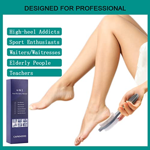 CAREHOOD Foot File Callus Remover - Multi Purpose 4 in 1 Feet Pedicure CAREHOODUS supplements