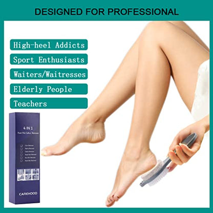CAREHOOD Foot File Callus Remover - Multi Purpose 4 in 1 Feet Pedicure CAREHOODUS supplements