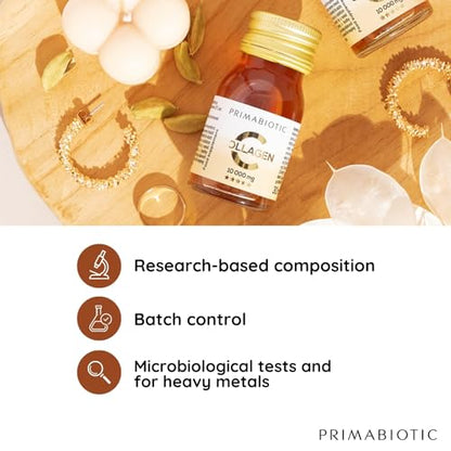 Primabiotic Collagen - Collagen Pack 30 Bottles 30 ml - High Collagen Content [10,000 mg] PRIMABIOTICUS supplements