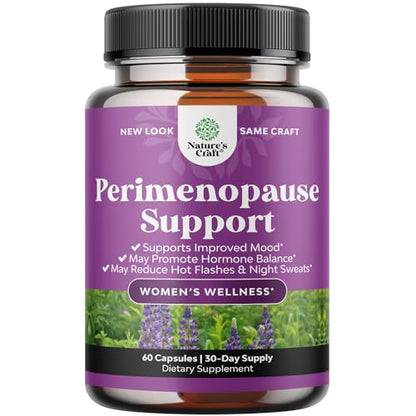 Complete Perimenopause Supplement for Women - Multibenefit Menopause Relief Natures CraftUS supplements